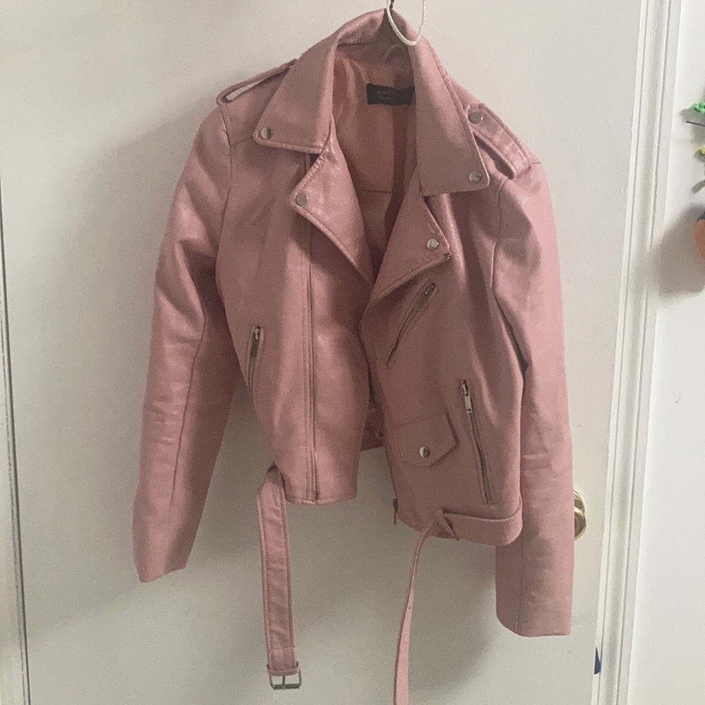 Pink Leather Jacket